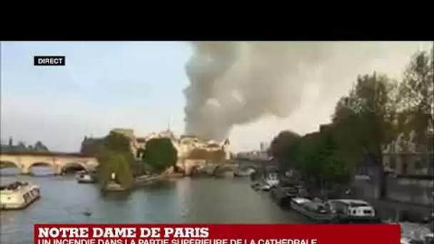 En IMAGES - Terribe incendie  dans la cathédrale Notre-Dame de Paris