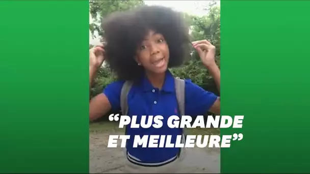 Cette fillette célèbre sa coupe afro en vidéo contre les moqueries