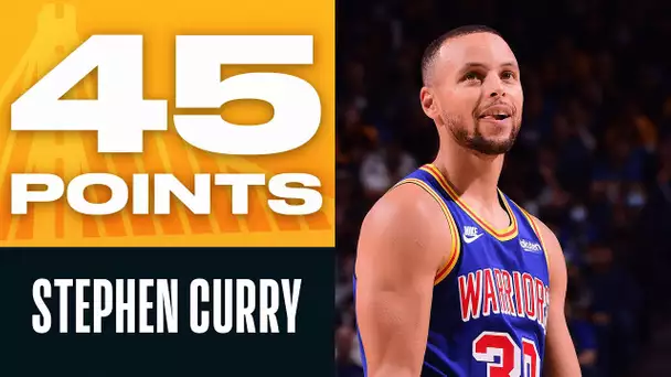 Steph Curry Posts SCORCHING 45 PTS & 10 REB 🔥