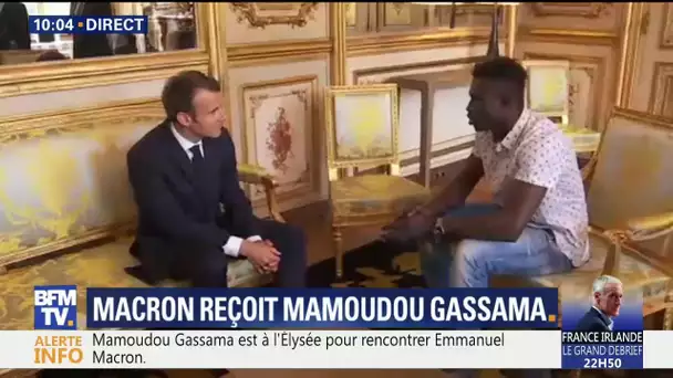 'Bravo'. À l’Élysée, Emmanuel Macron félicite Mamoudou Gassama pour son geste héroïque