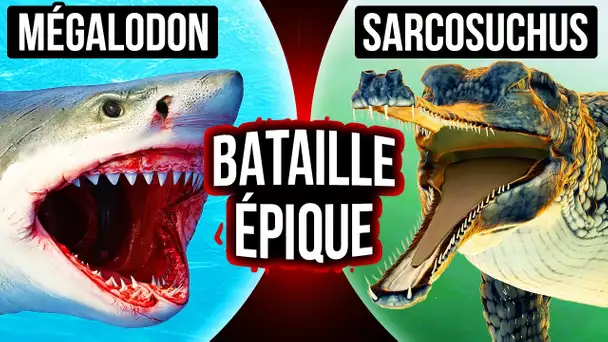 Mégalodon contre crocodile géant : qui gagnera ?