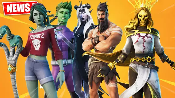 TOUS LES NOUVEAUX SKINS DE LA SAISON 6 ! ORELIA, LYRA, ETHERIA, D'UGH, BEAST BOY ..  (FORTNITE NEWS)