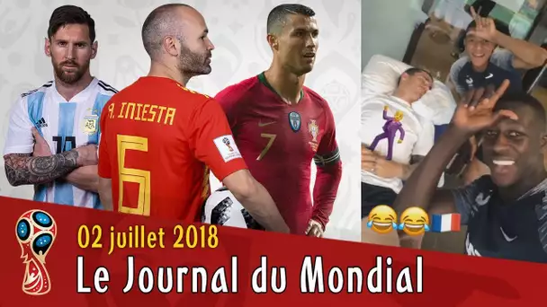 L'ESPAGNE éliminée, GRIEZMANN se fait chambrer, INIESTA à la RETRAITE, MESSI et RONALDO aussi ?