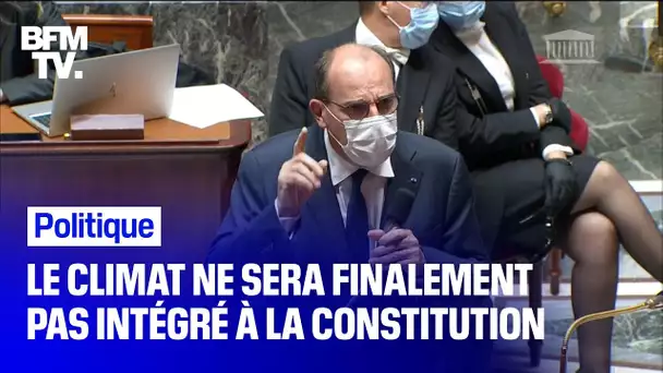 Jean Castex réagit à la fin du processus de révision constitutionnelle sur le climat