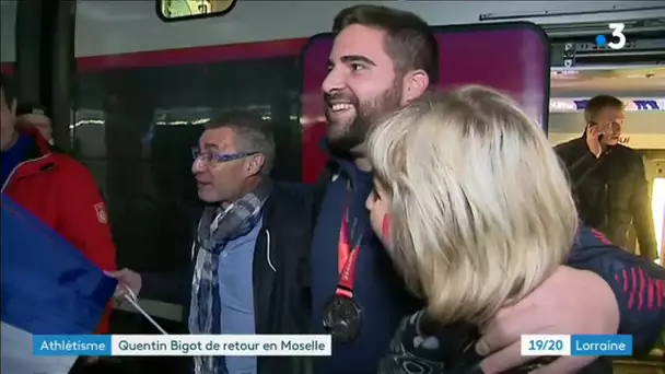 Le vice champion du monde de lancer de marteau, Quentin Bigot de retour à Metz