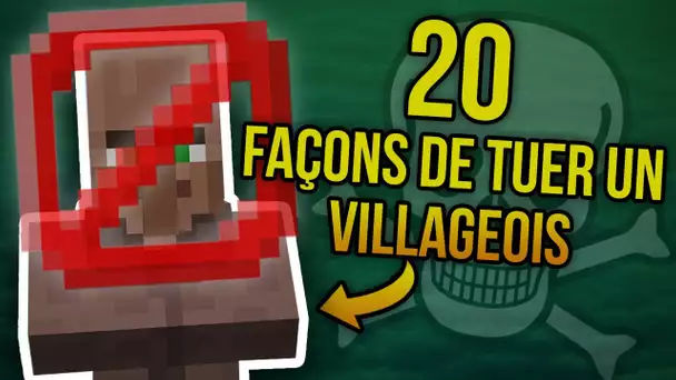 20 FAÇONS DIFFÉRENTES DE TUER UN VILLAGEOIS DANS MINECRAFT !