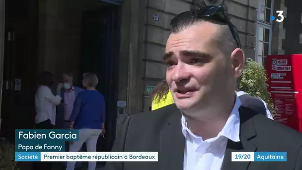 La ville de Bordeaux a célébré son premier "baptême républicain"