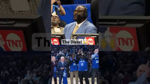 Shaquille O’Neal’s Former Magic Teammates Honor Him For His Jersey Retirement! 🙌🔥| #Shorts
