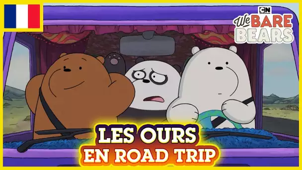 We Bare Bears en Français 🇫🇷| Voyager en voiture avec les Ours 🚗