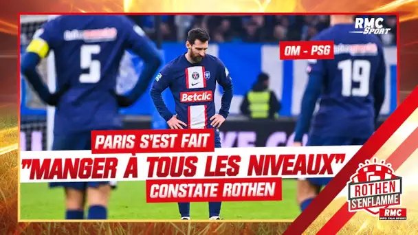 OM 2-1 PSG : Paris s'est fait "manger à tous les niveaux" constate Jérome Rothen