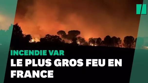 Les images de l'incendie dans le Var, le plus gros en France cet été