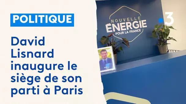 David Lisnard inaugure le siège de son parti à Paris