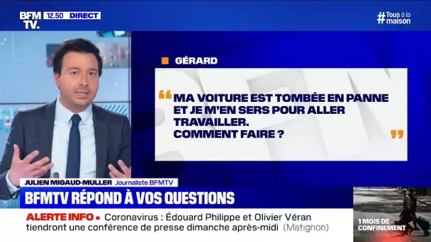 Ma voiture est tombée en panne, je m'en sers pour aller travailler, comment faire? BFMTV vous répond