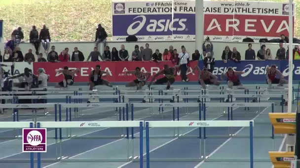 Nantes 2015 : Finale 60 m haies Juniors M (Dylan Caty en 7&#039;&#039;95)