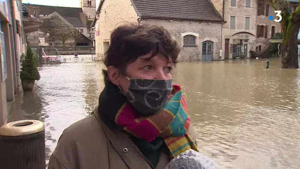 Inondations : la Loue en crue à Ornans récit de la journée