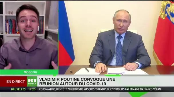 Vladimir Poutine convoque une réunion consacrée au Covid-19