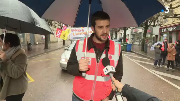 Interview d'un manifestant contre le projet de réforme des retraites à Limoges