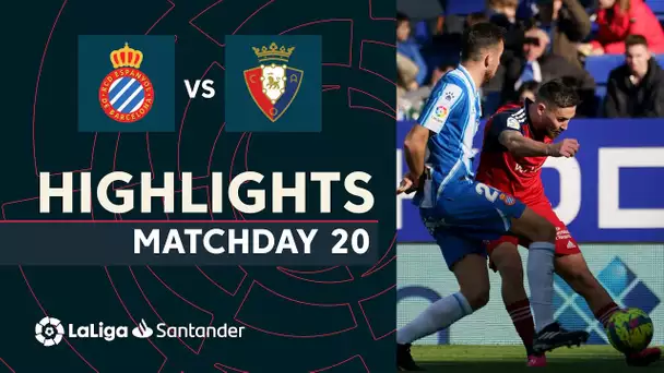 Resumen de RCD Espanyol vs CA Osasuna (1-1)