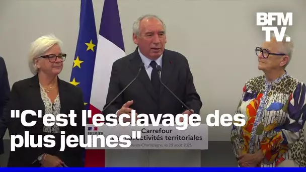Dette, "boomers"...La prise de parole de François Bayrou à la foire de Châlons en intégralité