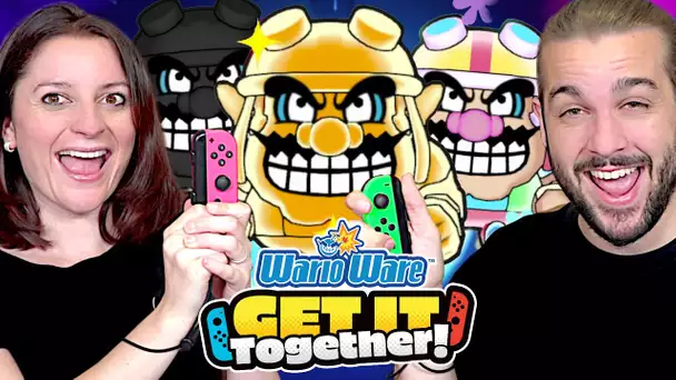 ON DEBLOQUE LES SKIN SECRET EN OR GOLD SUR WARIOWARE GET IT TOGETHER NINTENDO SWITCH !