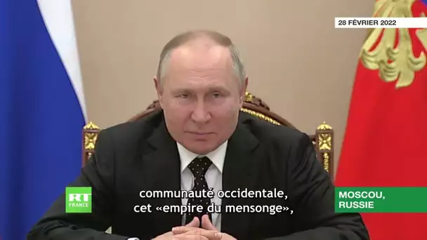 La communauté occidentale, un «empire du mensonge» selon Poutine