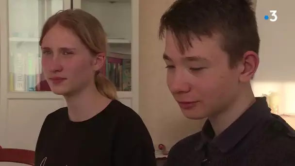 Daria et Oleksandr, deux jeunes Ukrainiens réfugiés à Nexon