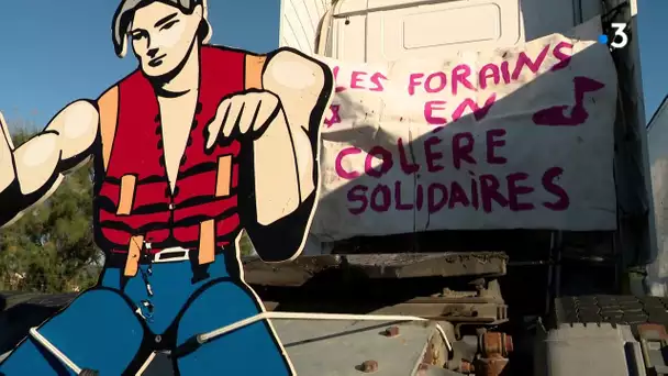 Les forains "en colère" lancent une opération escargot à Sète puis sur l'A9 vers Montpellier