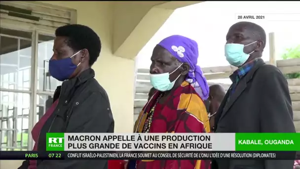 Emmanuel Macron appelle à une production plus grande de vaccins en Afrique