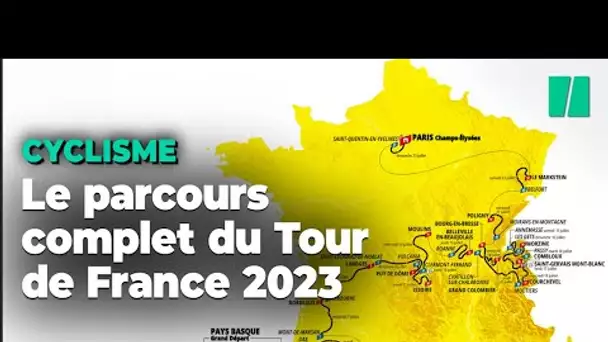 Tour de France 2023: le parcours complet