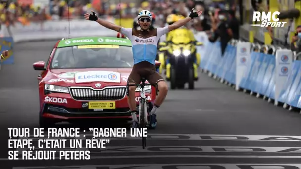Tour de France : "Gagner une étape, c’était un rêve" se réjouit Peters
