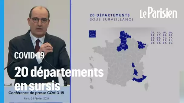 Covid-19 : la carte des 20 départements placés sous «surveillance renforcée»