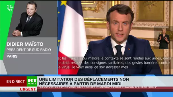 Allocution de Macron : «Le discours qu’il fallait prononcer» selon Didier Maïsto