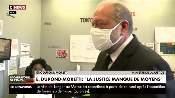 Le ministre de la Justice Eric Dupond-Moretti en visite dans un centre éducatif fermé