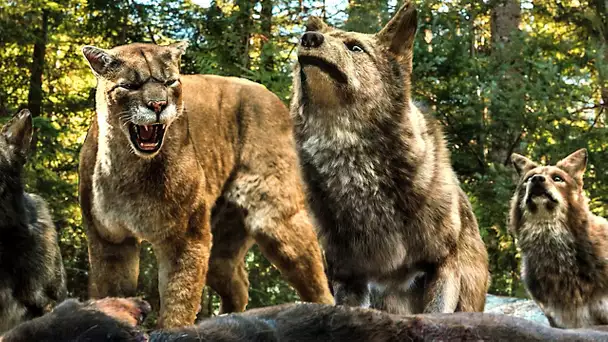 Un cougar sauve un chien d'une bande de coyotes | L'Incroyable aventure de Bella | Extrait VF