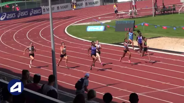 Niort 2018 : Finale 200 m Espoirs F (Sarah Richard Mingas en 23&#039;&#039;66)