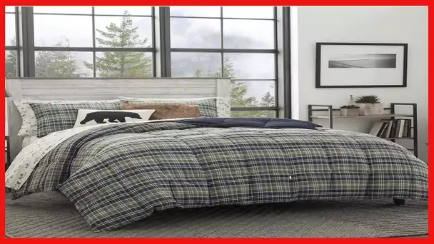 Eddie Bauer Home Comforters Reversible Alt Down Bedding with Matching Sham