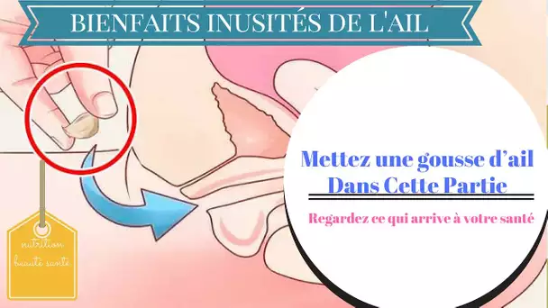 Mettez une gousse d’ail dans cette partie de votre corps et regardez ce qui arrive à votre santé