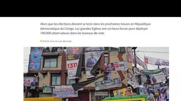 Elections en RDC: " Des élections parmi les moins organisées au monde" • FRANCE 24