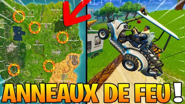 TROUVER 5 CERCLES EN FEU sur Fortnite: Battle Royale (Défis semaine 4)