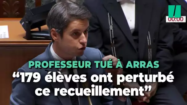 Hommage à Dominique Bernard : selon Attal, il y a eu « 179 saisines » du procureur