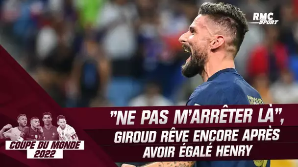 Équipe de France : "Je ne compte pas m'arrêter là" confie Giroud qui a égalé Henry