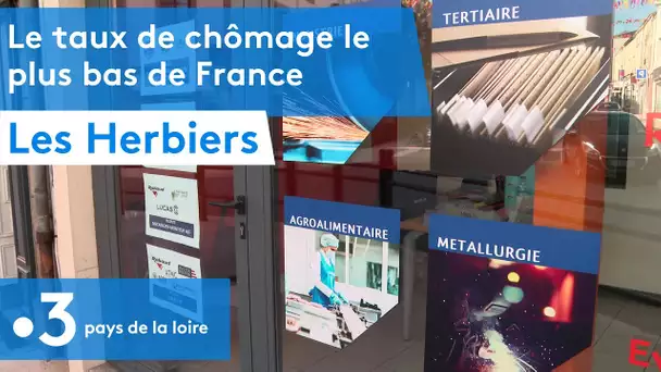 Les Herbiers taux de chômage le plus bas de France