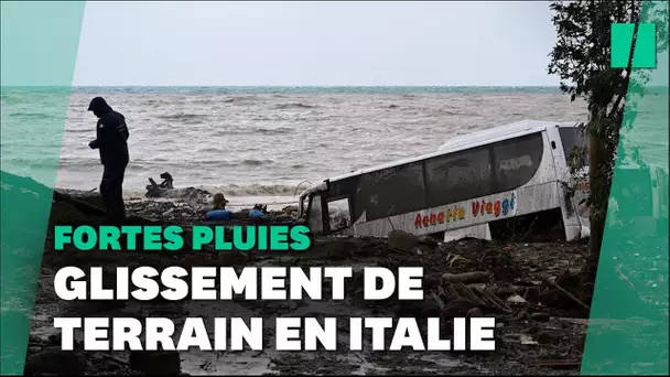 Les images impressionnantes du glissement de terrain en Italie