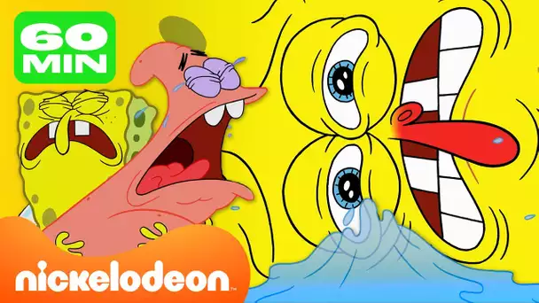 Bob l'Éponge | 1 heure de pleurs de Bob l'Éponge 😭 | Nickelodeon France