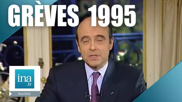 Alain Juppé "Les grèves de 1995" | Archive INA