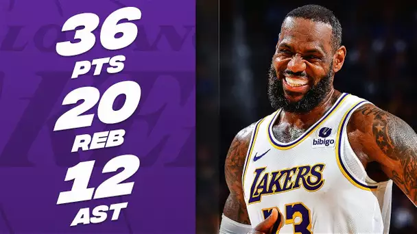 LeBron James CLUTCH TRIPLE-DOUBLE Performance At Golden State | January 27, 2024