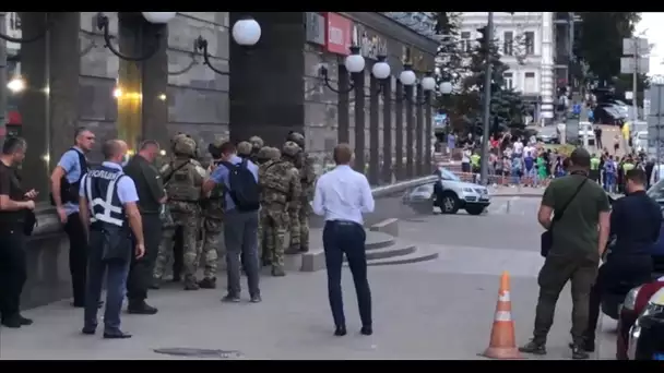 Prise d'otage en cours dans une banque à Kiev, en Ukraine
