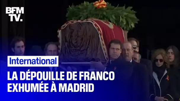 La dépouille du dictateur Franco a été exhumée ce jeudi à Madrid