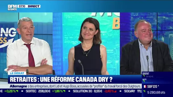 Le débat : Retraites, une réforme Canada Dry ?, par Jean-Marc Daniel et Nicolas Doze