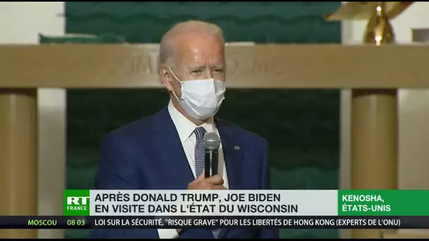 Etats-Unis : Joe Biden en visite à Kenosha
